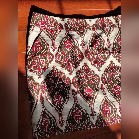 Merona Red A Line Skirt Sz 16 NWOT - Picture 6 of 8